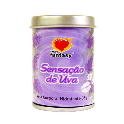 Vela Hidratante para Massagem Corporal Sensação de Uva