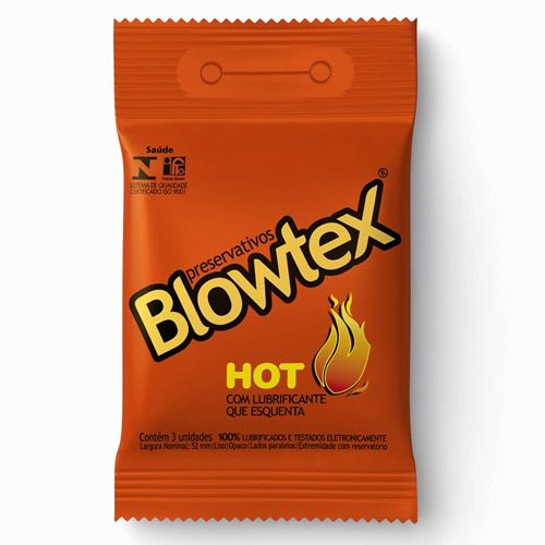 Blowtex Hot Com Lubrificante que esquenta 3un