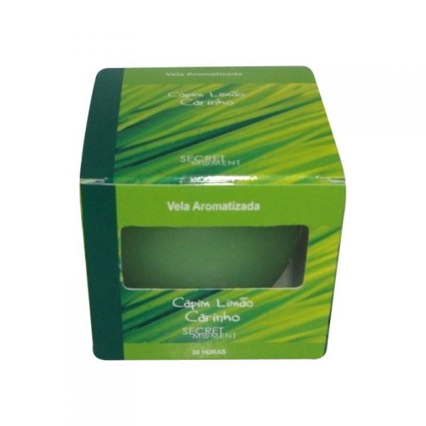Vela Aromatizada Capim Limão Carinho 30horas Secret Moments