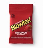 Preservativos Blowtex Aromatizado Morango 3un